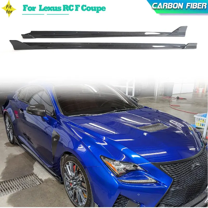 

Carbon Fiber Car Racing Side Skirts For Lexus RC F Coupe 2-Door 2015-2018 Side Door Skirt Extensions Lip Body Kits Accessories