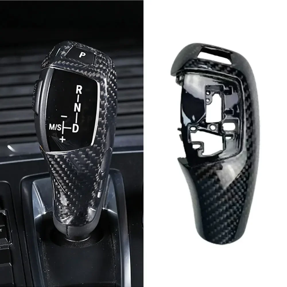 Replacement Carbon Fiber Automatic Shift Knob Gear Shift Case Cover For BMW F10 F20 F21 F22 F30 F34 F11 F07 F18 F25 F26 F15 F16