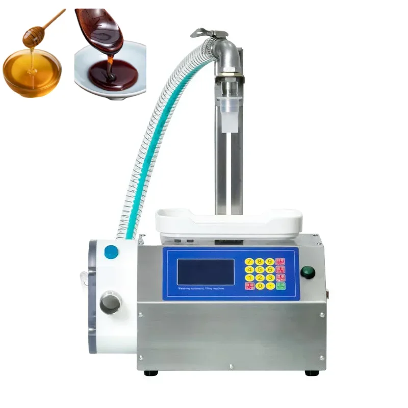Csy-A3 Semi-Automatic Gear Pump Manual Liquid Honey Can Bottle Filling Machine Edible Oil Bottle Paste Weighing Filling Machine
