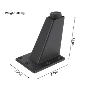 4 adet ayarlanabilir, metal mobilya ayağı, çekyat, tv dolabı, bacaklar, siyah, mobilya ayakları, toptan alüminyum masa, dolaplar, ayaklar 8 en çok satılan, kanepe ayakları №6