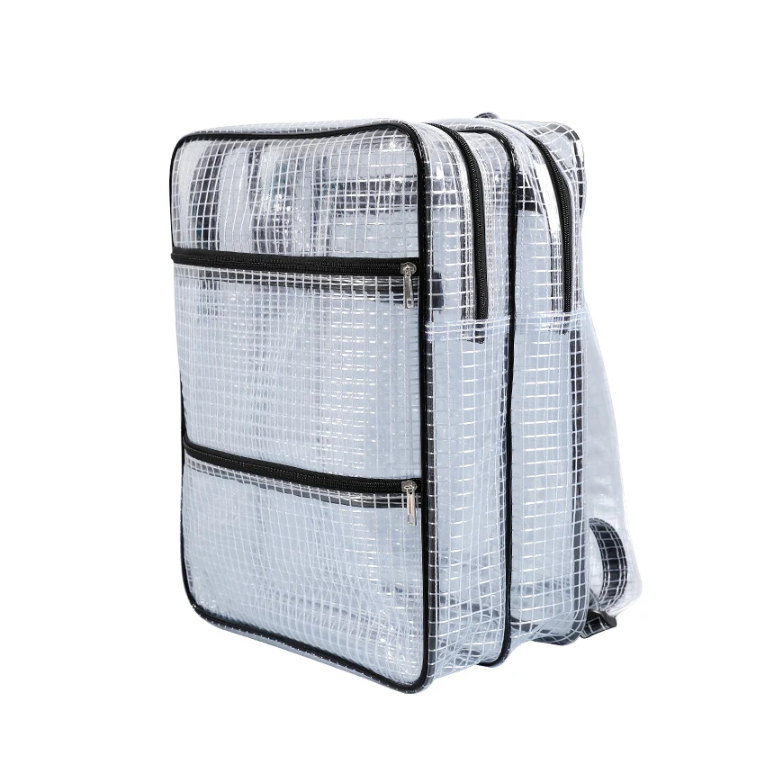 High Capacity Anti-Static PVC Backpack with Zipper Lock Cleanroom ESD Bag for Electronic Industry Safety Product