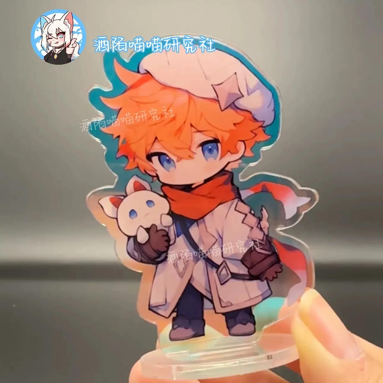 Anime Genshin Impact Amber Ganyu Beelzebul Acrylic Stand Figure Model Plate Double Sided Desk Decor Cartoon Ornaments Gifts