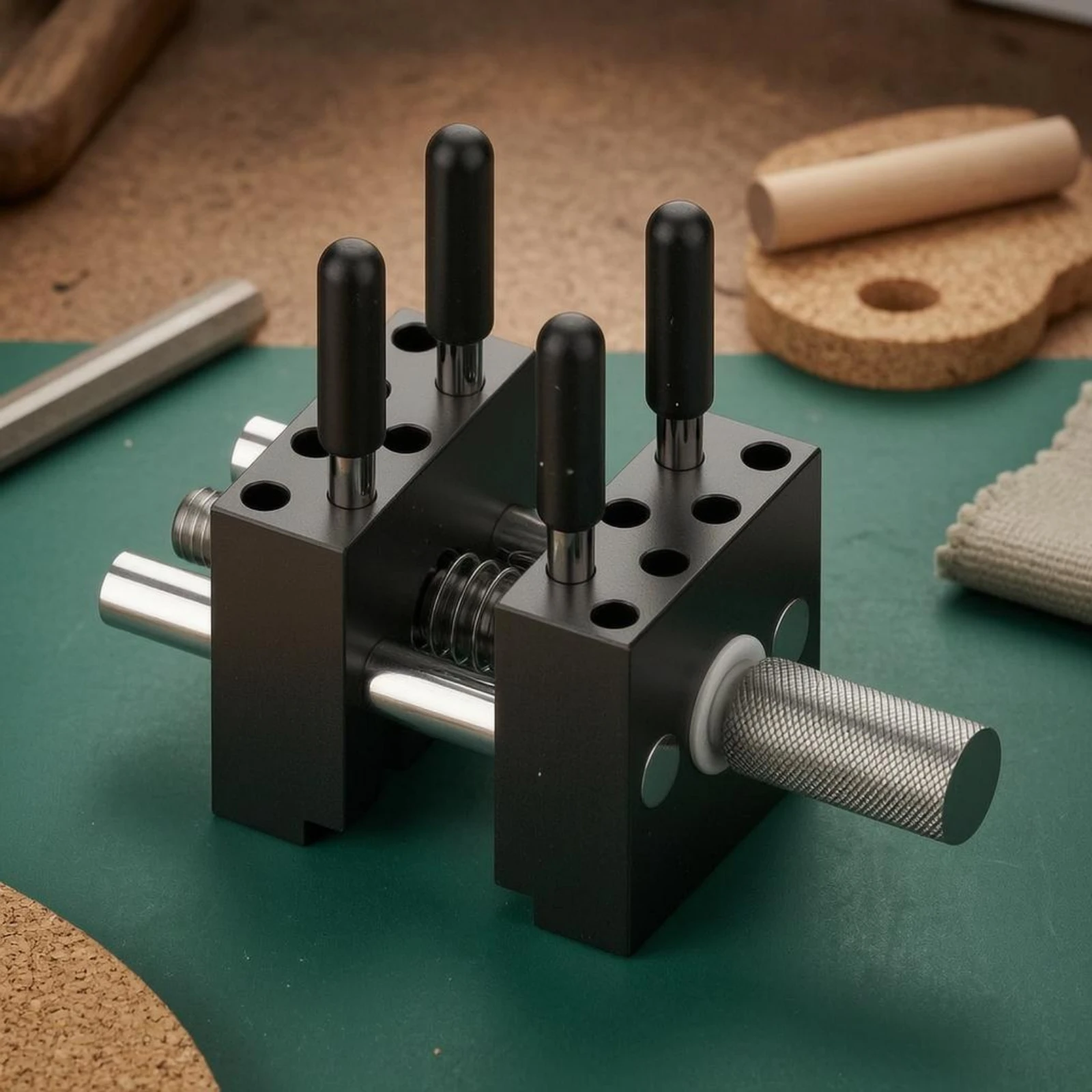 Handheld Metal Vise Compact Mini Bench Vise Hand Tool Adjustable Gripping Surfaces