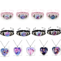 Kpop Demon Hunter Bracelet Necklace Hot Anime Rumi Saja Cosplay Bracelet Woven Rope Jewelry Accessories K-pop Fans Gifts