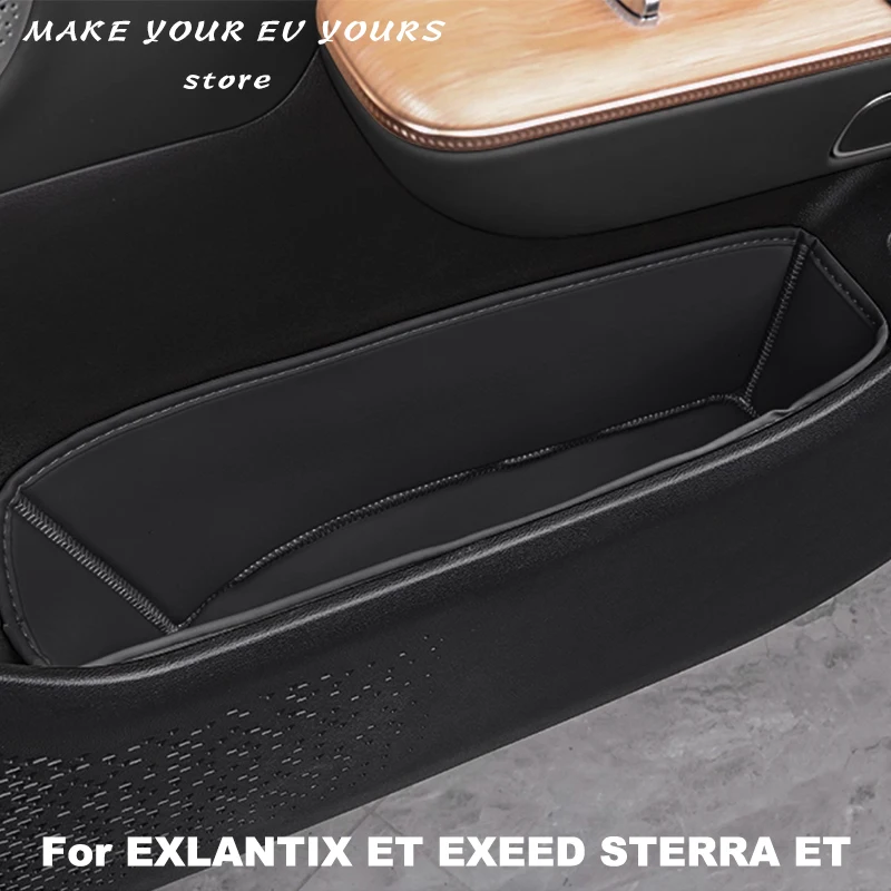 

Для EXLANTIX ET EXEED STERRA ET 2024 2025 ящик для хранения дверей автомобиля кожаный карман дверной слот Pad сумка для хранения обновленные аксессуары