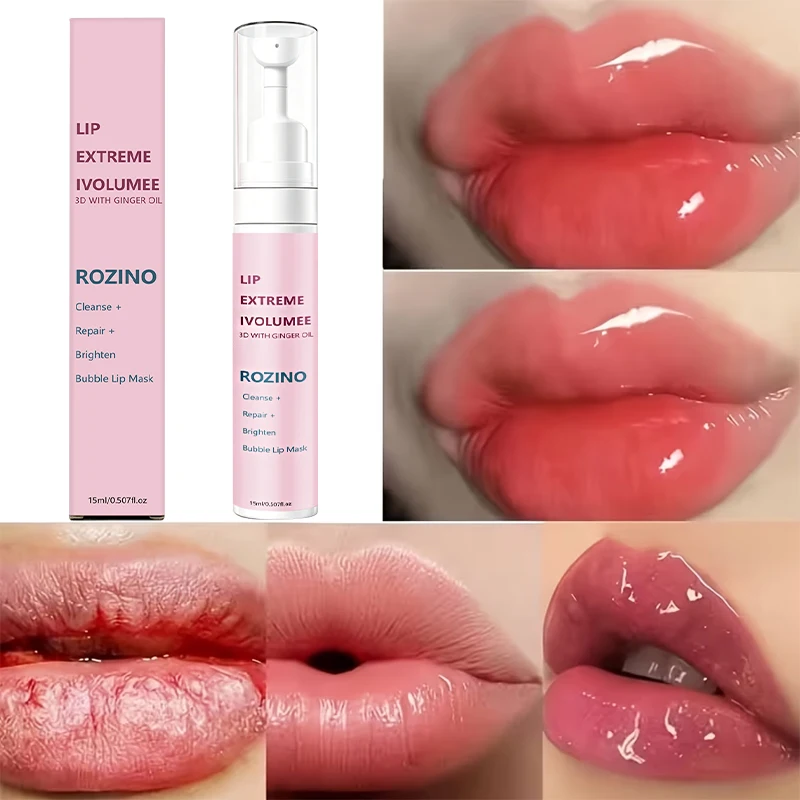 1 Stück/2 Stück/3 Stück - 3D Reinigende, Aufpolsternde, Reparierende und Aufhellende Blasen-Lippenmaske, Langanhaltender Aufpolsternder Effekt für die Lippen - Hochglanz-Lippenbalsam, Glättet die Lippen, Verleiht einen Sexy, Glänzenden und Voluminösen Look - Verbessert die Lippenelastizität, Geeignet für Trockene, Rissige, Abgestorbene Haut und Dünne Lippen, Füllt sofort Lippenfalten auf und Glättet sie, Feuchtigkeitsspendend | Volumen-Lippenbalsam, Koreanisches Hautpflegeprodukt, Lippenprodukt – Detail 1