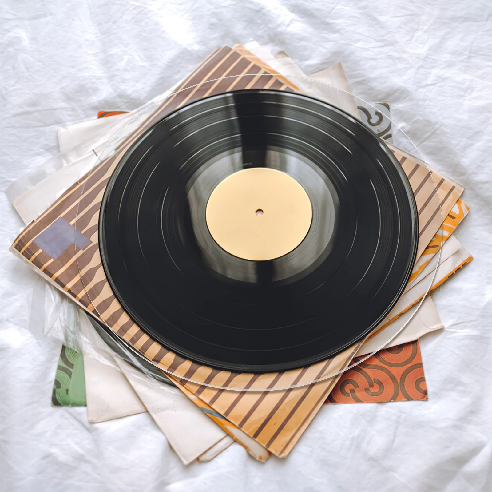 

1pcs Turntable Mat For Vinyl Records Acrylic Anti-Slip Base Decorative Record Player Pad Turntable Accessories Dj Equipment