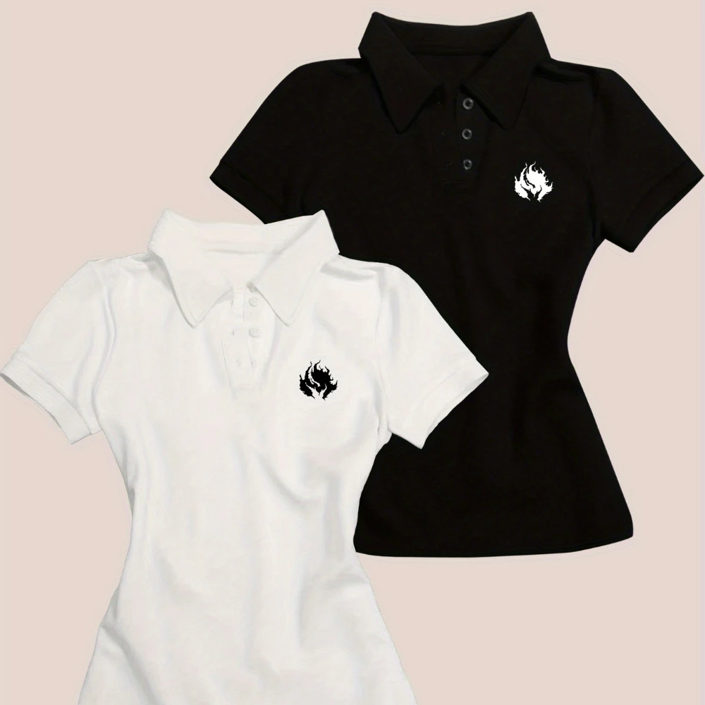 

«Белое поло Y2K в несимметричном стиле»