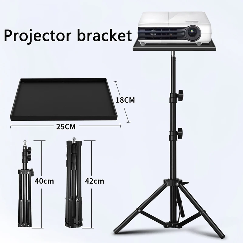 1pcs Projectors Tray For Projector Monitors For Equipment Tripod Tray Smartphone Camera Laptop Projector Holder Microphone Brack