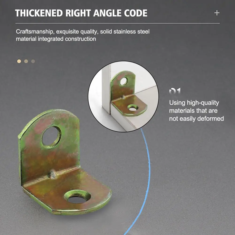 Code d'angle de meuble droit en acier Regional à froid, fer épais, quincaillerie d'armoire, invite, Ket, U4J1