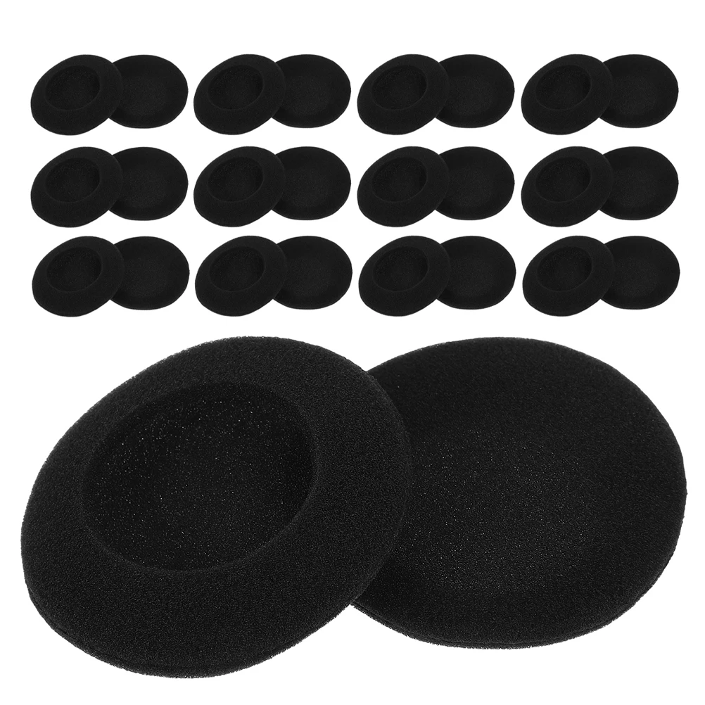 

30Pcs Headphone Sponge Pads Soft Round Ear Cushions Replacement for Enhanced Sound Comfortable Noise Isolation Universal Headset