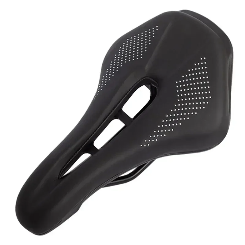 AliExpress Bicycle Saddle Seat Road Steel Rails Mountain Bike Cushion For Men Skid-proof Soft PU Leather Road MTB Bicycle Saddle
