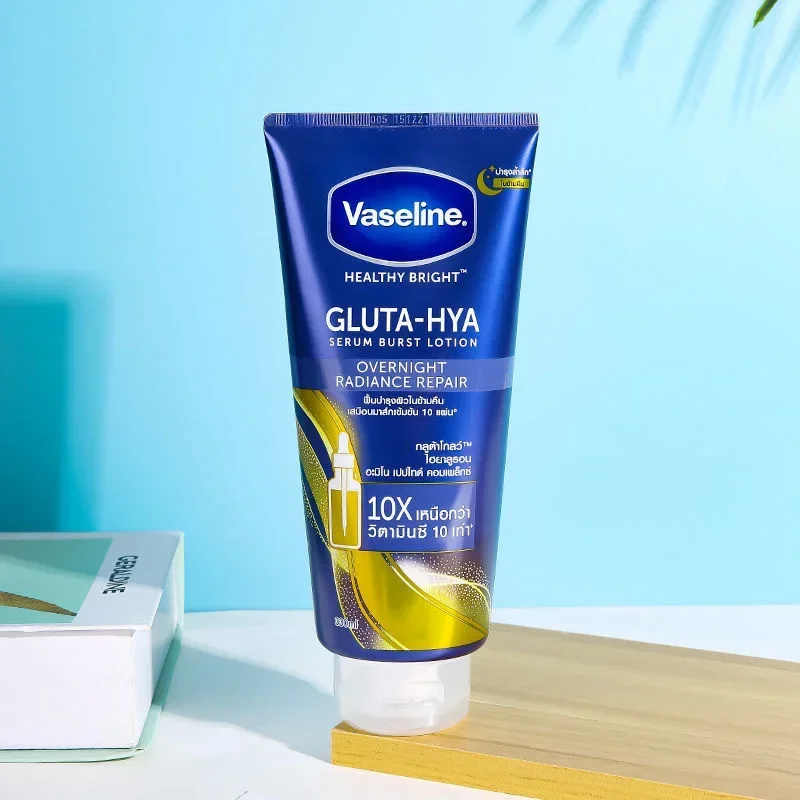 330ml Vaseline Night Whitening Body Cream for Rose Nicotinamide Moisturizing Body Lotion White  Large Bottle Light