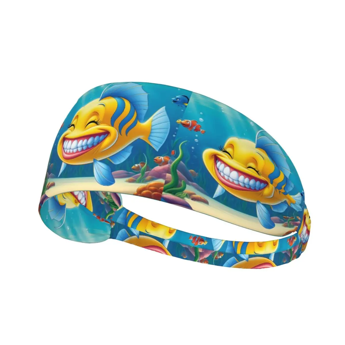 

Пользовательская милая повязка на голову Nemo для женщин и мужчин, нескользящая забавная аниме-фильм, влагоотводящая повязка для спортзала для бега