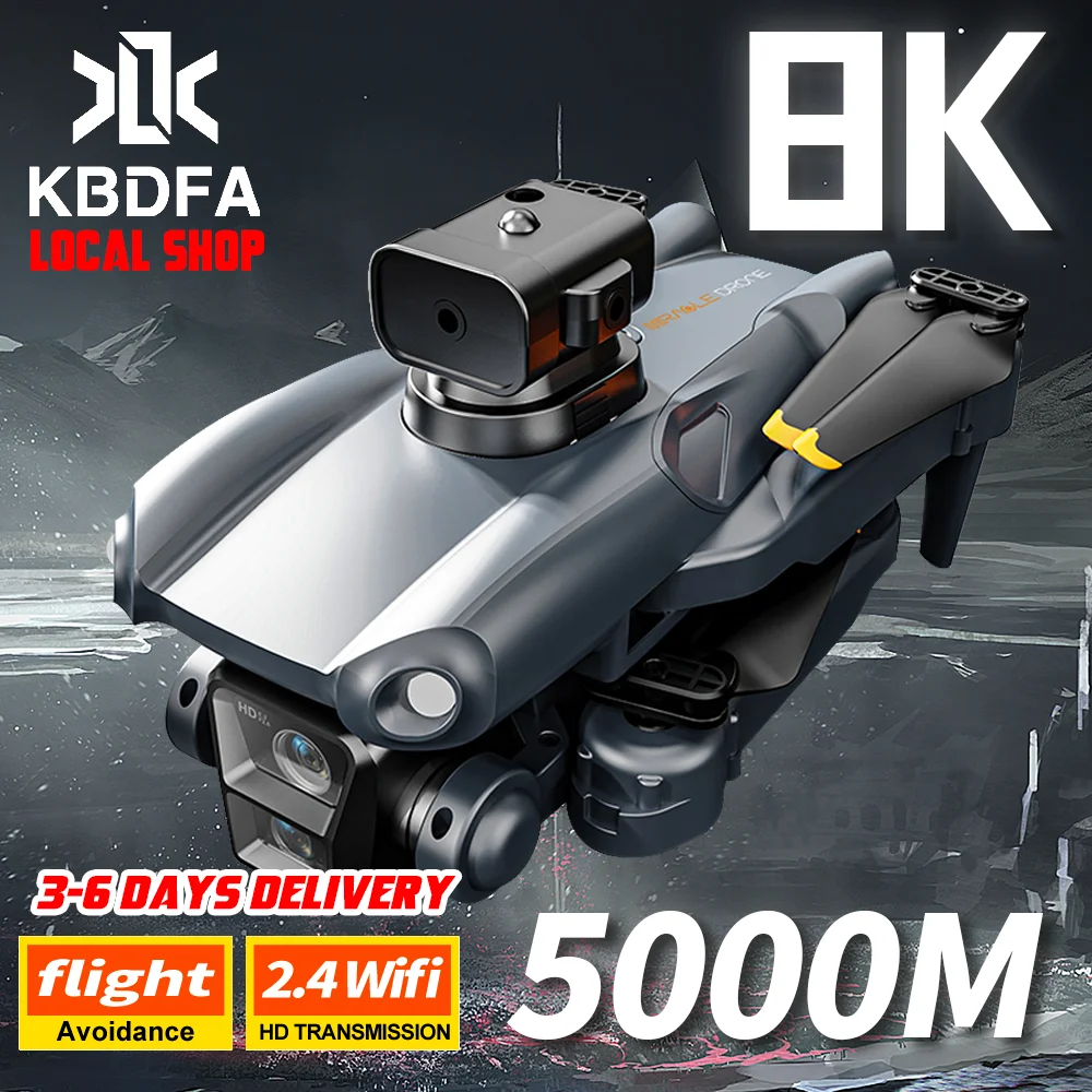 KBDFA P25 Drone 4K 8K HD Camera Aerial Photography Foldable RC Quadcopter Obstacle Avoidance Mini UAV Remote Control Toys