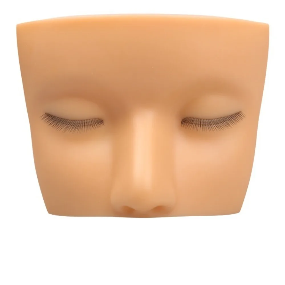 

Soft 3D Lash Mannequin Head Silicone High Quality Lash Doll Head Simulated Practice Tools Lash Practice