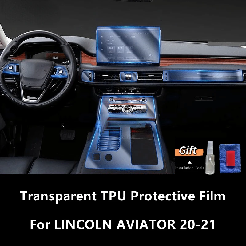 

For LINCOLN AVIATOR 20-21 Car Interior Center Console Transparent TPU Protective Film Anti-scratch Repair Film Accessories Refit