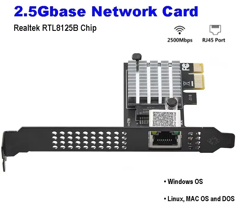 2.5GBase-T Gigabit Netzwerkkarte RTL8125B: Die ultimative Lösung für schnelle LAN-Verbindungen im Heim- und Büroalltag