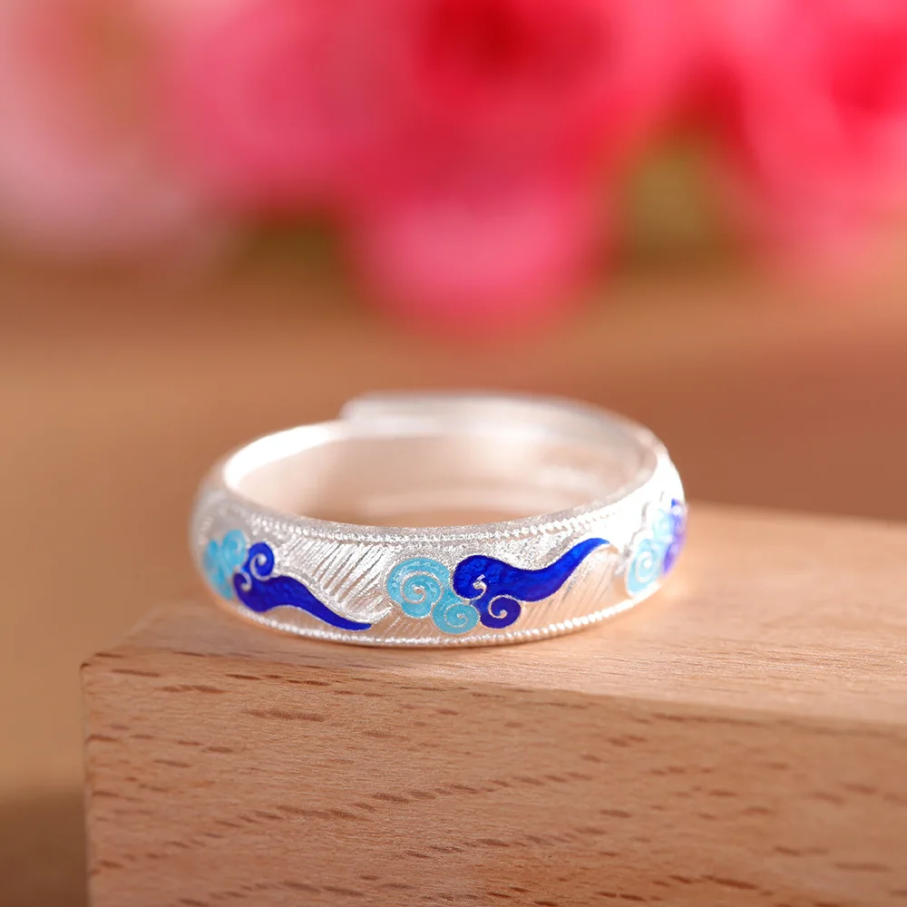 faionable-silver-9999-cloud-enamel-ring-for-women-vintage-sle-open-hand-ring-versatile-ethnic-sle-floral-pattern-round