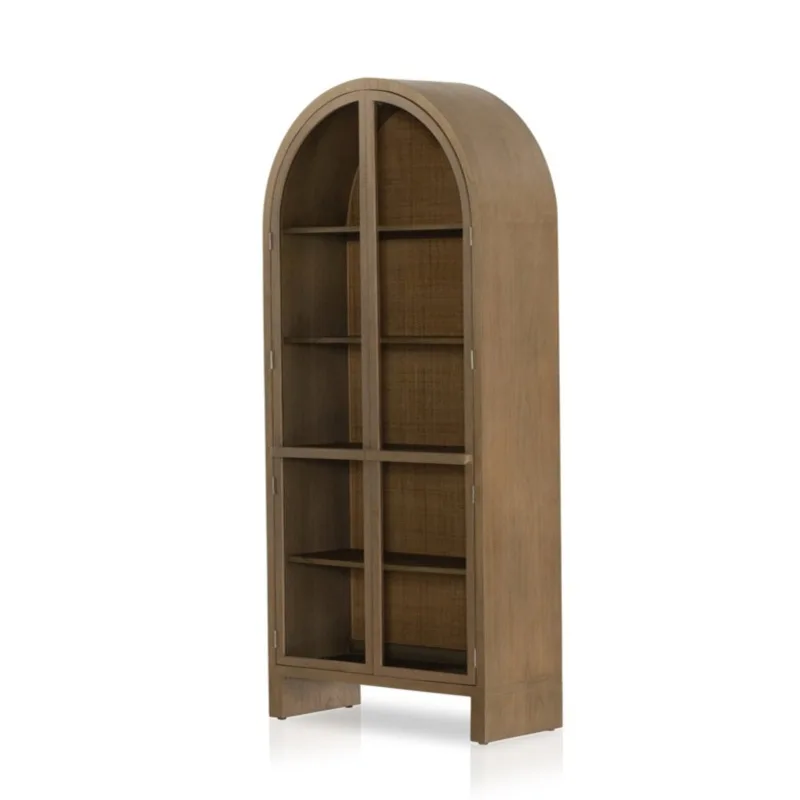 

American bookcase French retro wine cabinet retro color locker