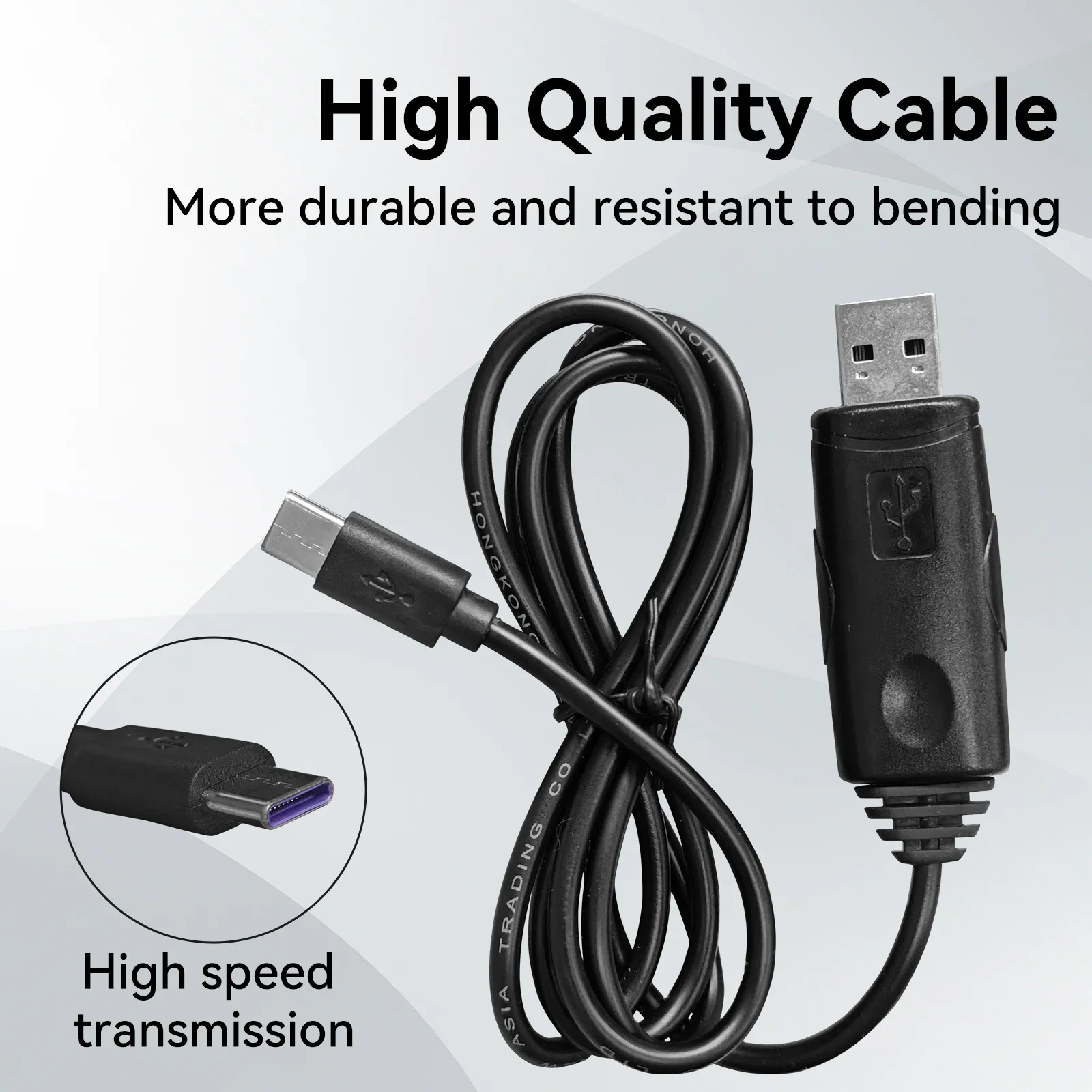 Radtel USB Programming Cable Type C Interface For Radtel RT-880 RT-880G RT-6D UV-98 plus R5000 R6000 Ham Radio Walkie Talkie