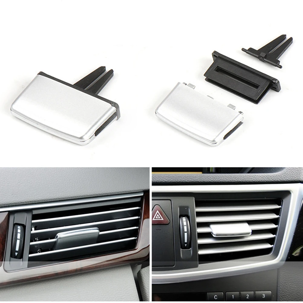 1x Silver Front A/C Air Vent Correct Connector Direct Installation For Mercedes-Benz W212 S212 E-Class Brand New