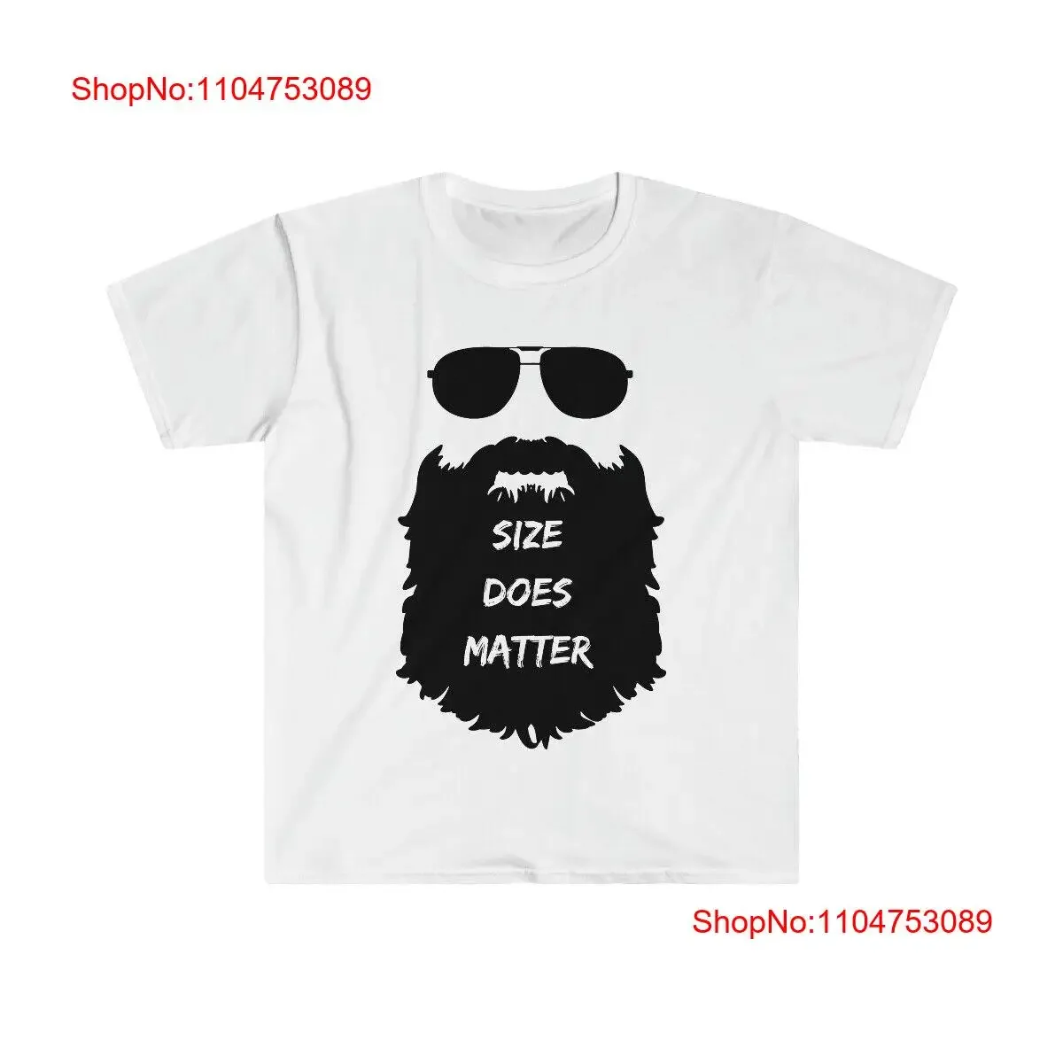 El tamaño importa BEARD LOVERS novedad gráfica divertida broma camiseta de mujer vintage ropa de calle lavada gráfico cómodo