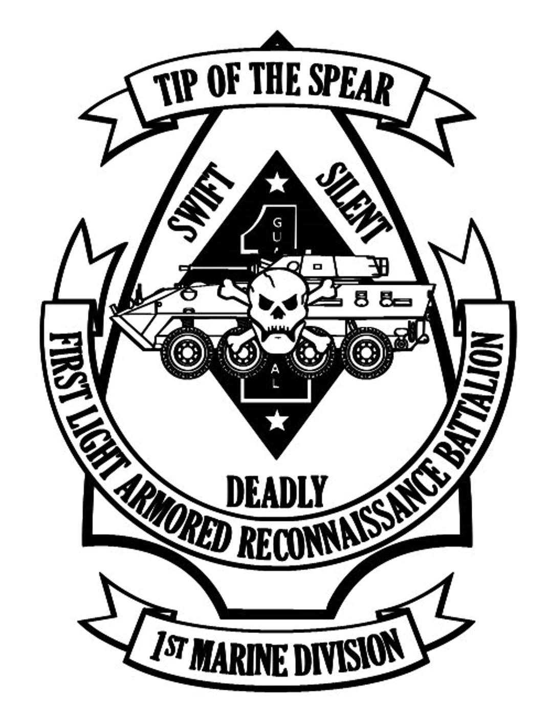 

US Marine Corps 1st Light Armored Recon Battalion T-Shirt 100% Cotton O-Neck Summer Short Sleeve Casual Mens T-shirt Size S-3XL