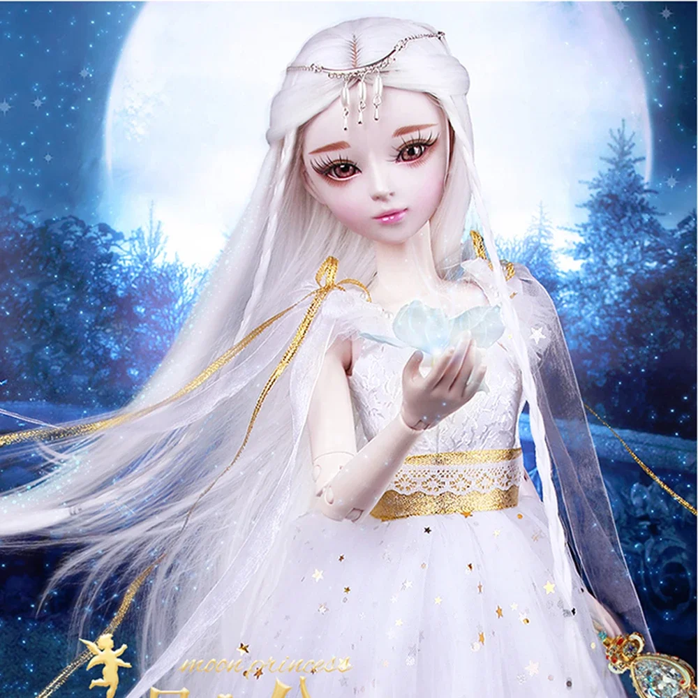 60CM Handmade Bjd 1/3 Princess Dolls with Wig Clothes Large Ball-Jointed Articulated Doll for Girls Toys Birthday Christmas Gift