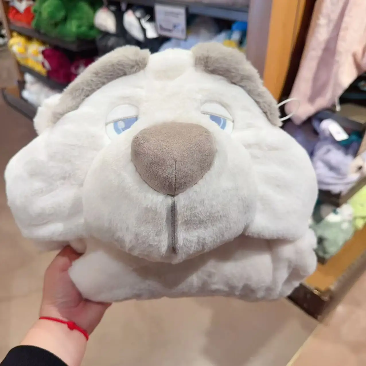 Official Shanghai Disney Resort Zootopia Series Cute Warm Polar Bear Blanket Soft Shawl With Cap Birthday Christmas Gift