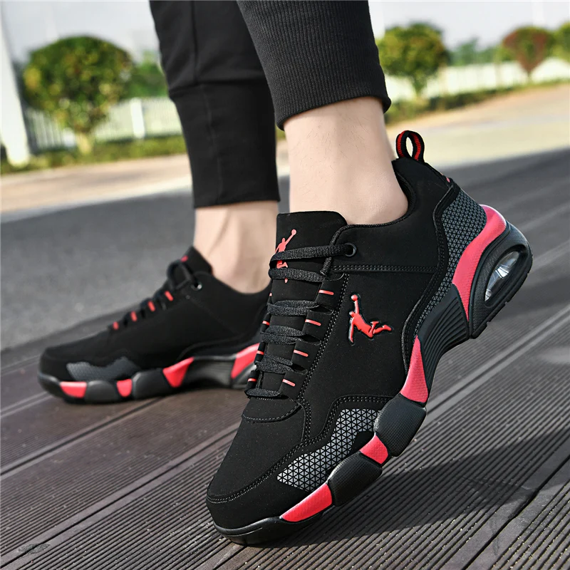 Men's Air Cushion Sports Shoes Non‑Slip Wear‑Resistant Running Shoes Fashion Breathable Outdoor Walking Training Sneakers forMen