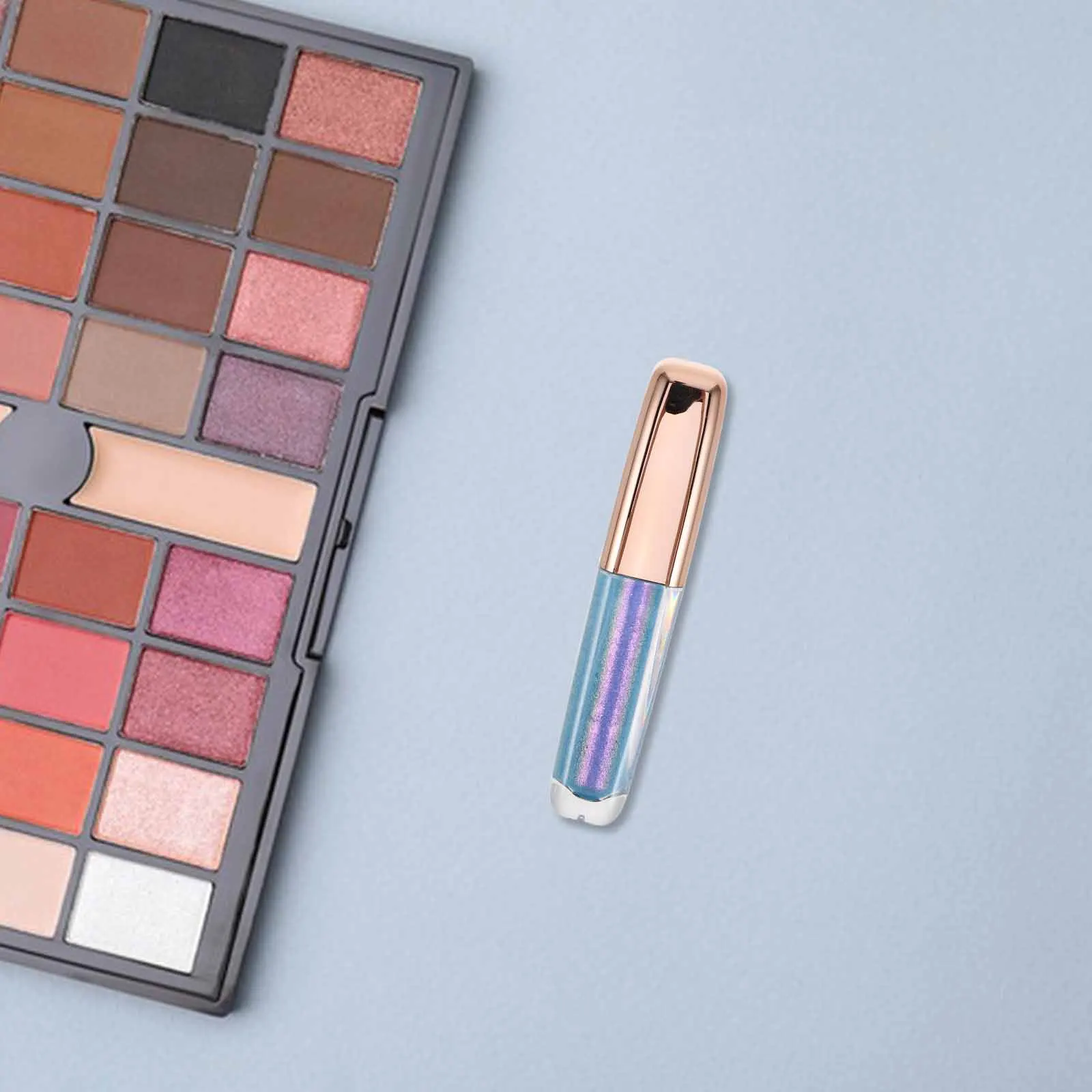 Sombra com efeito camaleão, fórmula líquida, sombra 4, brilho brilhante, longa duração, mudança de cor vibrante, sereia, aparência iridescente para os olhos