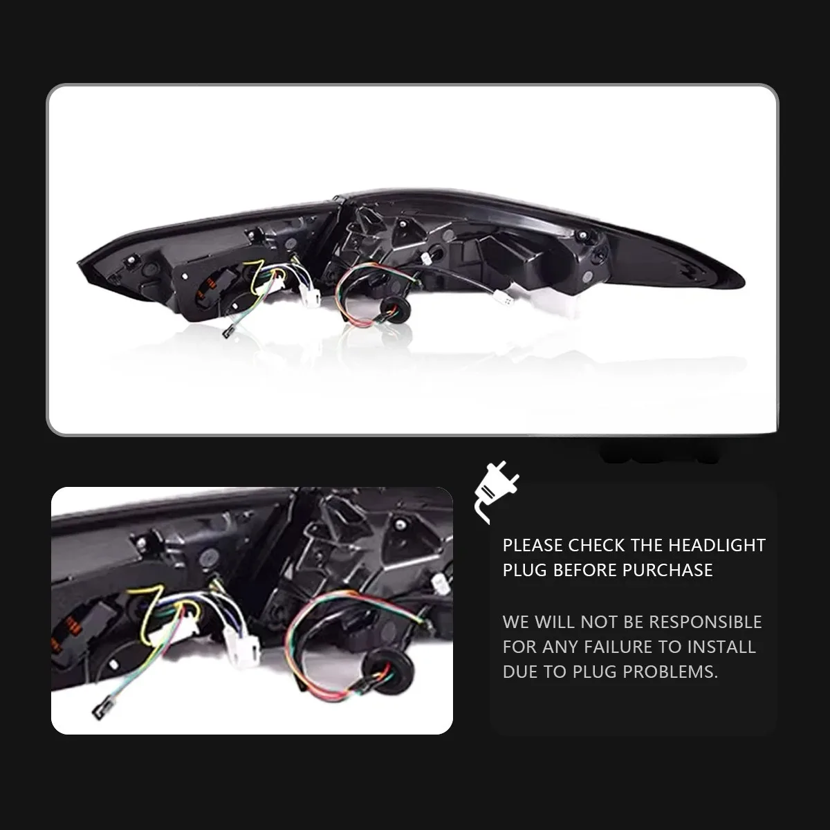 ไฟท้ายรถยนต์สำหรับโตโยต้า แคมรี่ ไฟท้าย RGB ปี 2018-2021 ไฟ DRL แบบ LED เต็มรูปแบบ ไฟเบรก อะไหล่รถยนต์