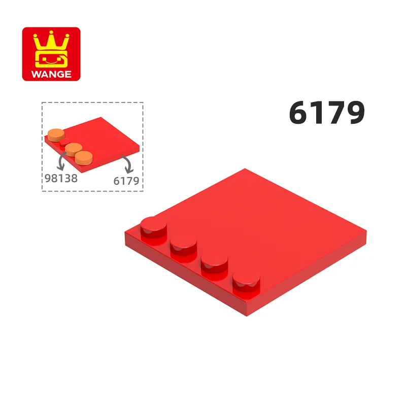 

Wange 6179 100 г/47 шт. 4x4 строительный блок из частиц краев Moc цветные аксессуары, совместимые с кирпичом, детская игрушка в сборе, подарок