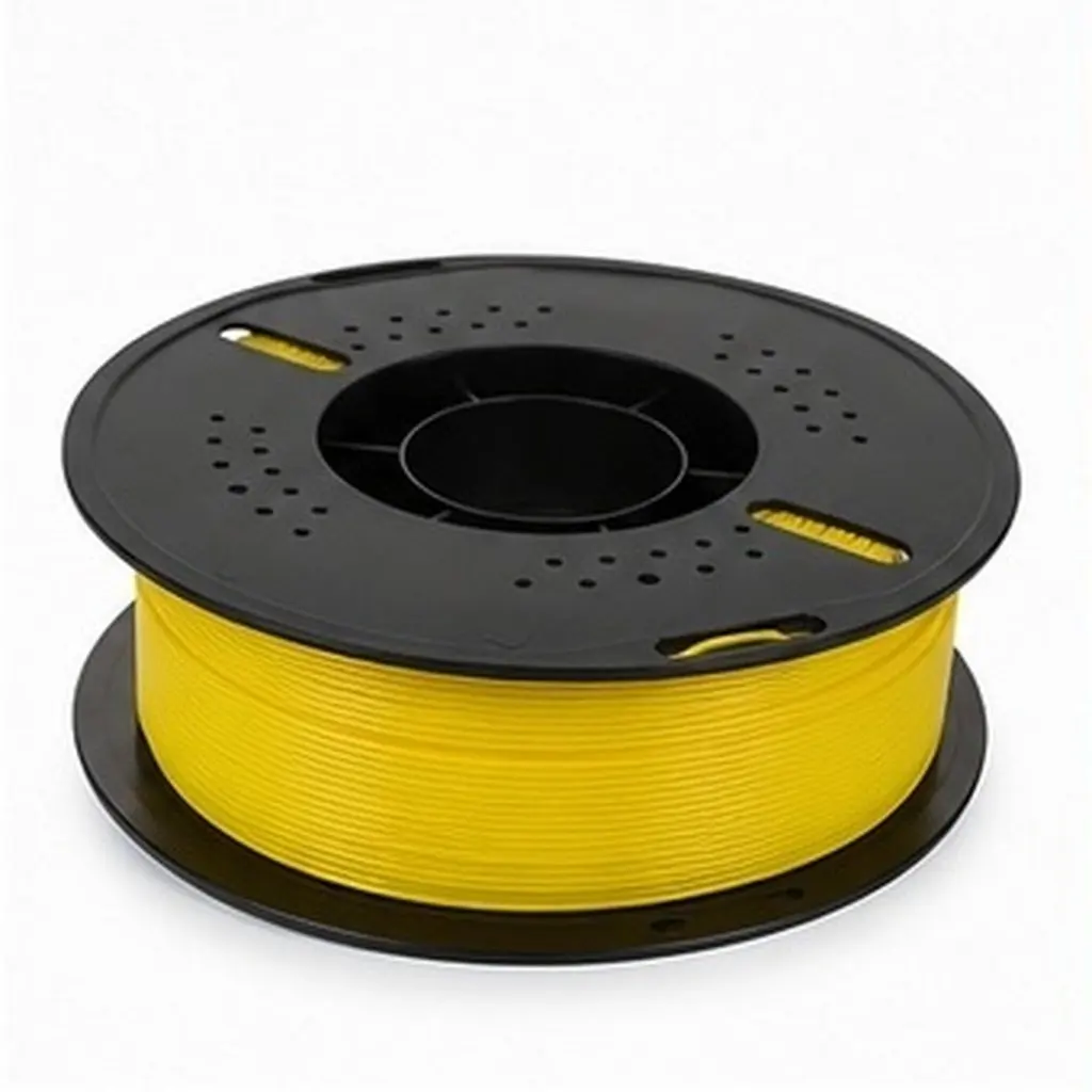 1 Roll 1.75mm Yellow Pla 3D Printer Filament High Accuracy Detail Clarity Reliable Extrusion Easy Loading for DIY Models