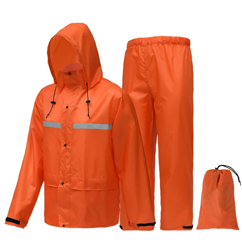 Motorcycle Rain Coat for Men Waterproof Lightweight Rain Gear Jacket Pants Hiking Fishing Rainsuit Motorcyclist Rider Rain