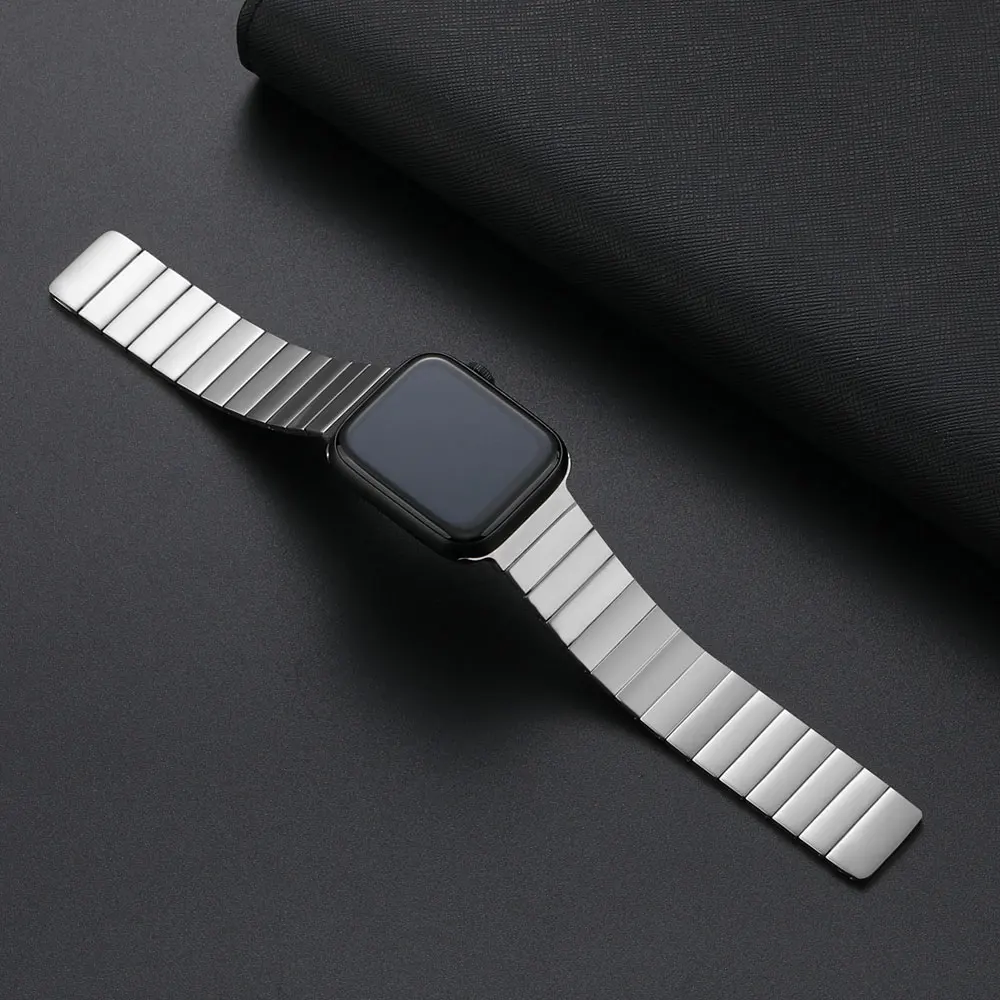 Magnetic steel strip For Apple Watch Ultra band 49mm 8 7 6 5 4 se 45mm 41mm 44mm 40mm Stainless Steel strap for iwatch 42mm 38mm