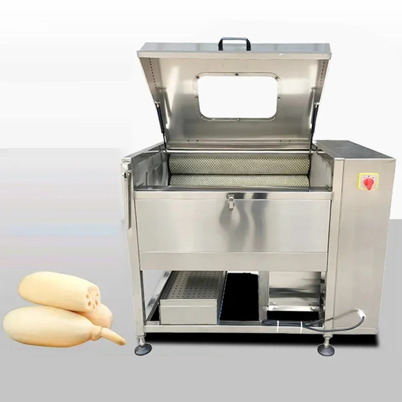 #Potato Peeling and Washing Machine, Commercial Root and Tuber Vegetable Washing Machine, Stainless Steel Washing (Customized)