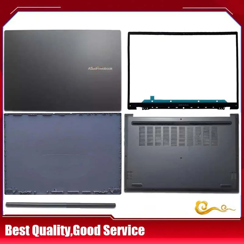 New/Org For ASUS Vivobook X1603 X1603Z M1603 M1603Z LCD back cover /Front bezel /Bottom case /Hinge cover,Dark blue