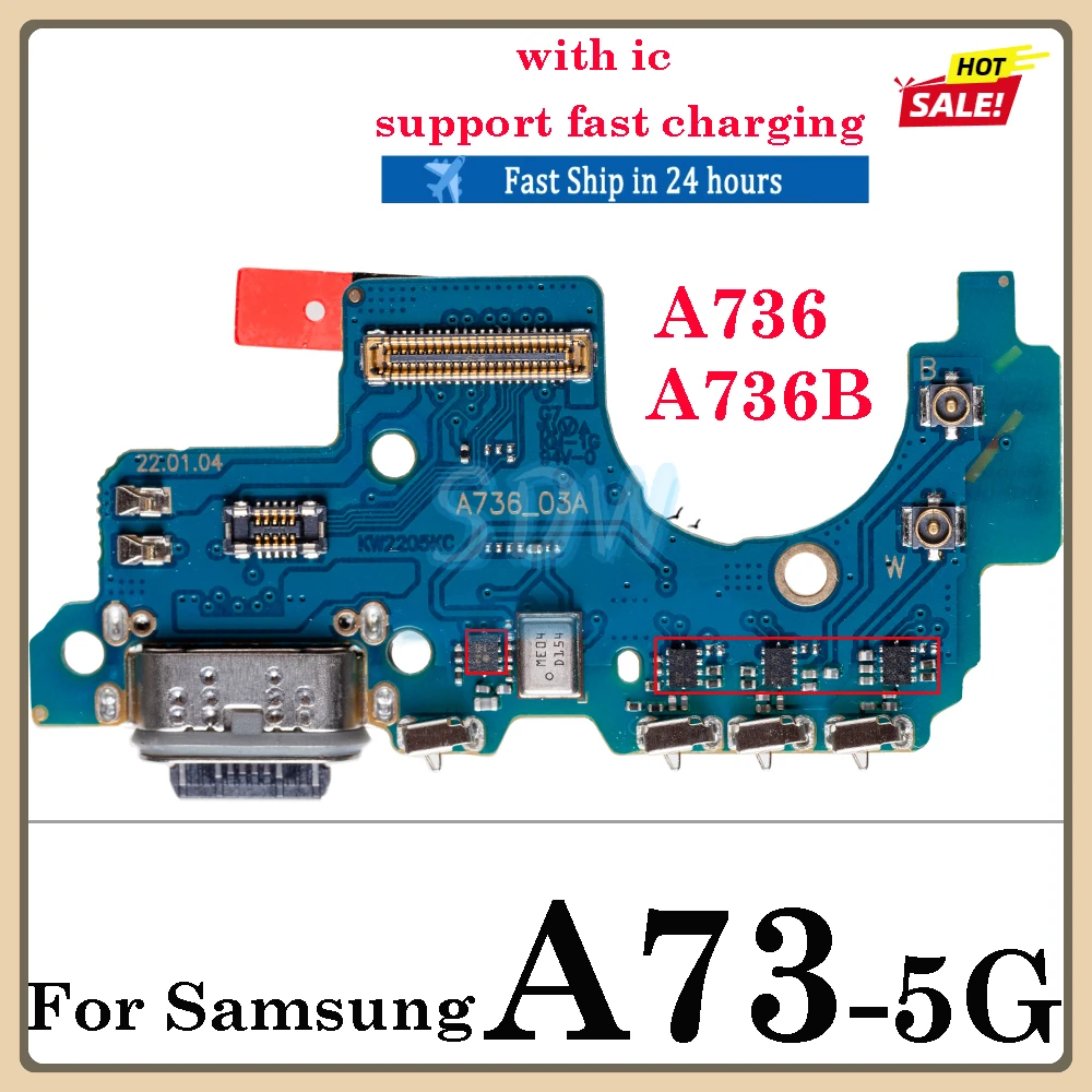 Charging Port For Samsung Tab A7 lite A9 A13s A14 A23 A24 A34 A73 T220 T225 A750F A920F USB Doct Connector Charger Flex Cable