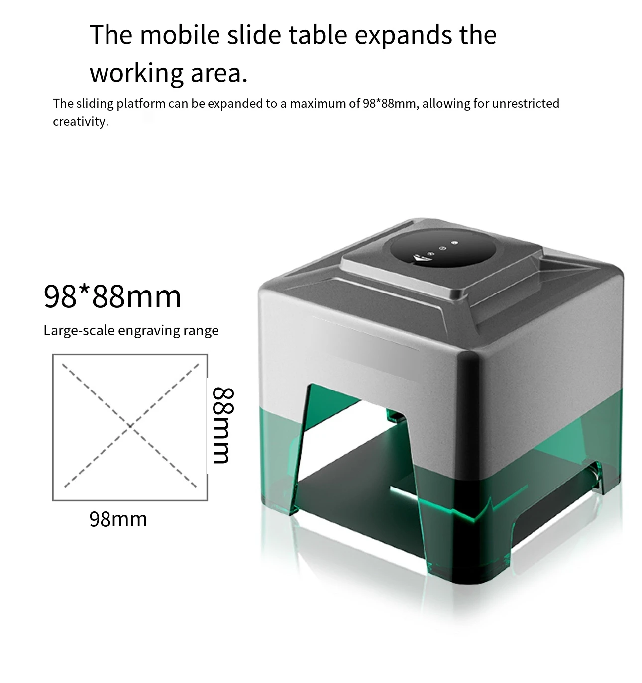 Portable CNC Laser Wood Leather Engraver 3w 5w Mini Desktop Handheld Laser Engraving Machine for Nameplate