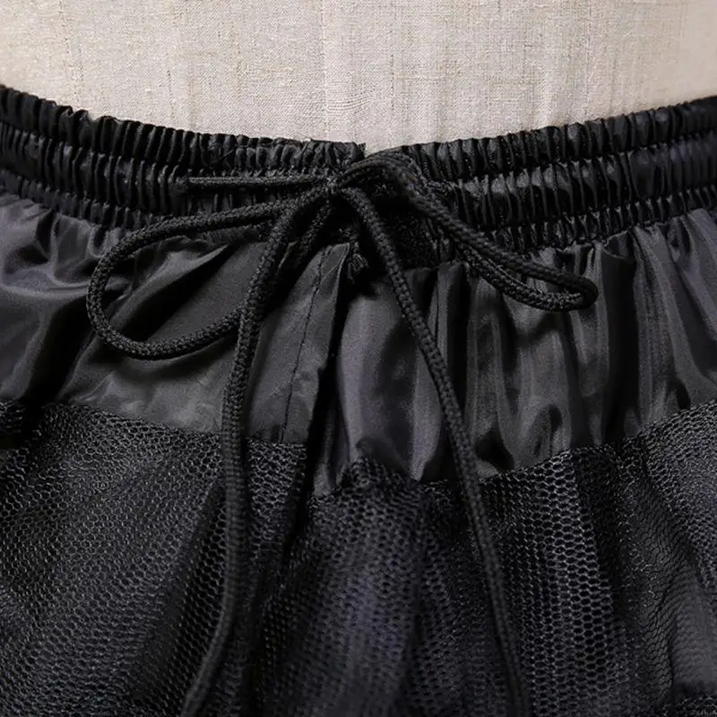 

400A Women Girls Solid Color Ballet Tulle Short Crinoline Petticoat Multi Layered Bal