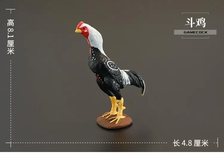Simulation cockfighting hen back chicken Canada goose farm poultry chicken duck goose animal model ornaments