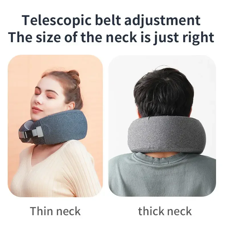 Memory Foam Neck Massage Pillow Electric Heating U Shape Neck Guard Car Neck Cushion Massage Pillow fast shipping
