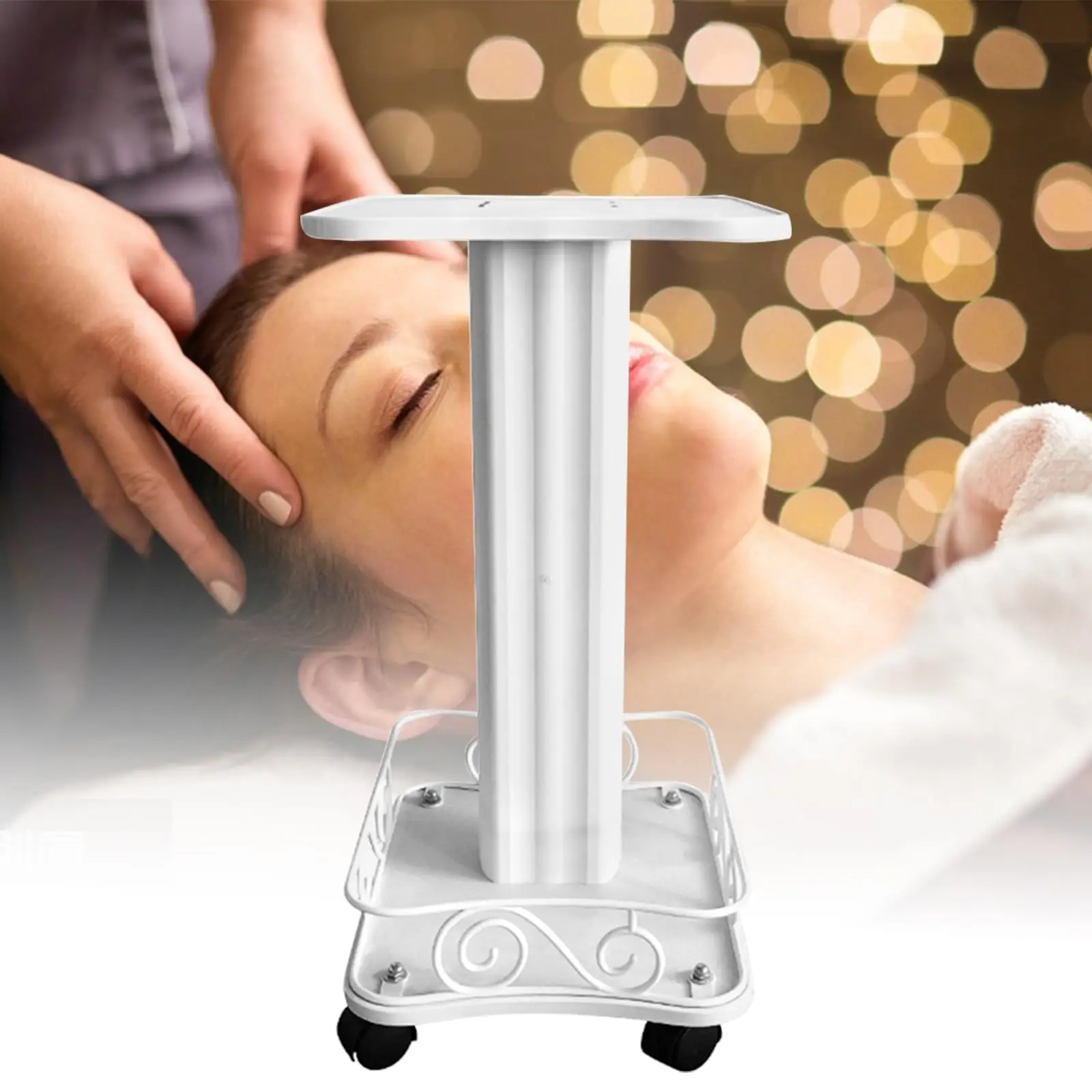 عربة ترولي تجميلية بعجلات 3 طبقات عربة التجميل المتداول عربة عربة صالون مع عجلات، تحميل 135 رطل 27.2 بوصة × 14.6 بوصة × 13.8 بوصة