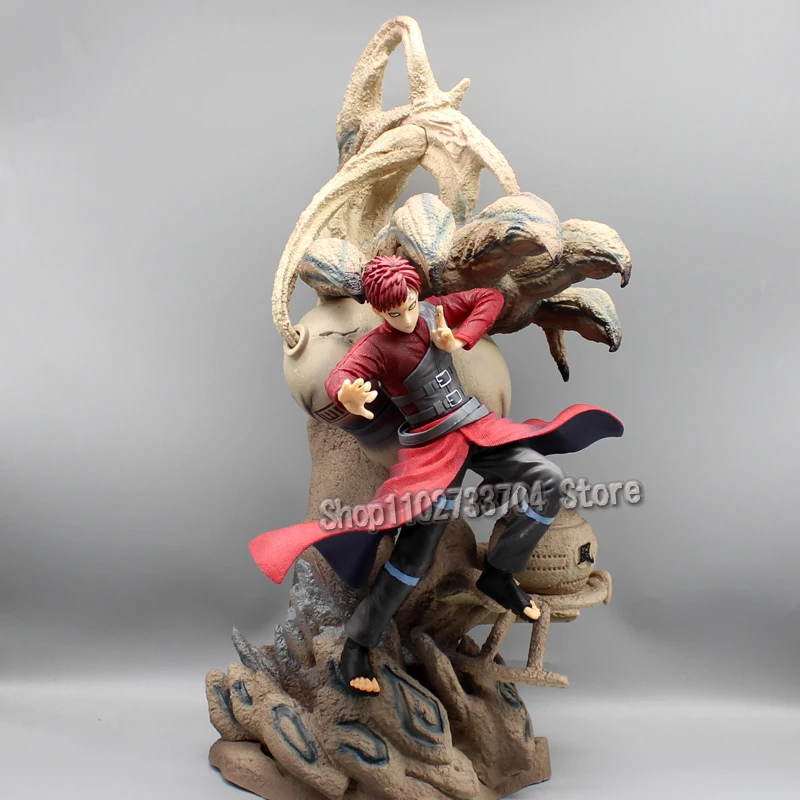 45cm Anime Gaara Naruto Figuren PC Sandsturm Gaara Action figuren PVC Statue Naruto Sammlung Modell Spielzeug Dekoration Puppe Geschenke