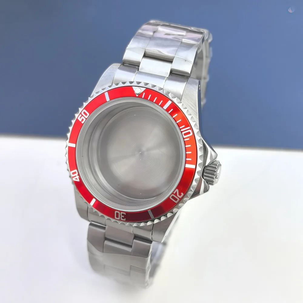 39.5 ملم NH35 إكسسوارات الساعة حافظة عتيقة، NH35، NH34، NH36 حركات، مادة الفولاذ المقاوم للصدأ، إطار ألومنيوم، زجاج مستدير