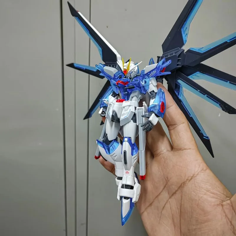 재고 있음 XFS 모델 RISING FREEDOM HG 1/144 반투명 버전 STTS-909 조립 모델 키트 액션 피규어 장난감 로봇 선물