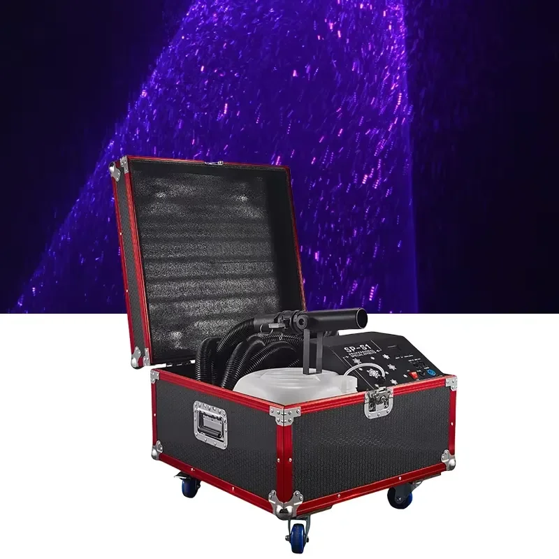 Best-Selling 1500W Commercial Type Mobile Indoor Snow-Making Machine Artificial Dry Ice for Indoor Parties and Local Movement