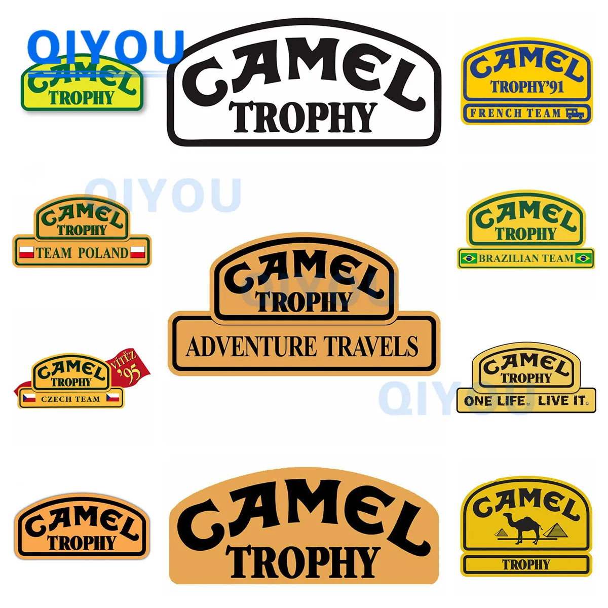 Creative Camel Trophy Car Sticker Exterior Accessories Suitable for Car Body Laptop Motorcycle Car Windshield PVC Decal